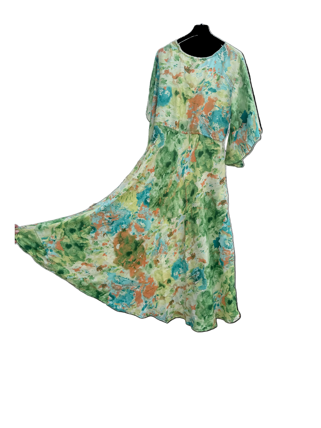 Dress floral green