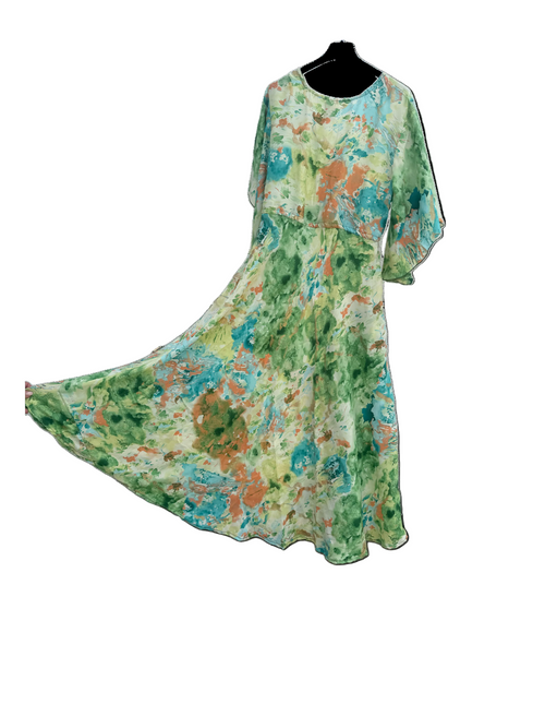 Dress floral green