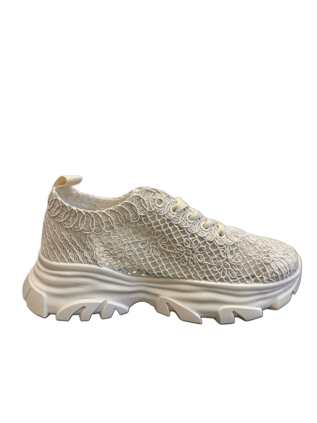 Beige Lace  Sneakers