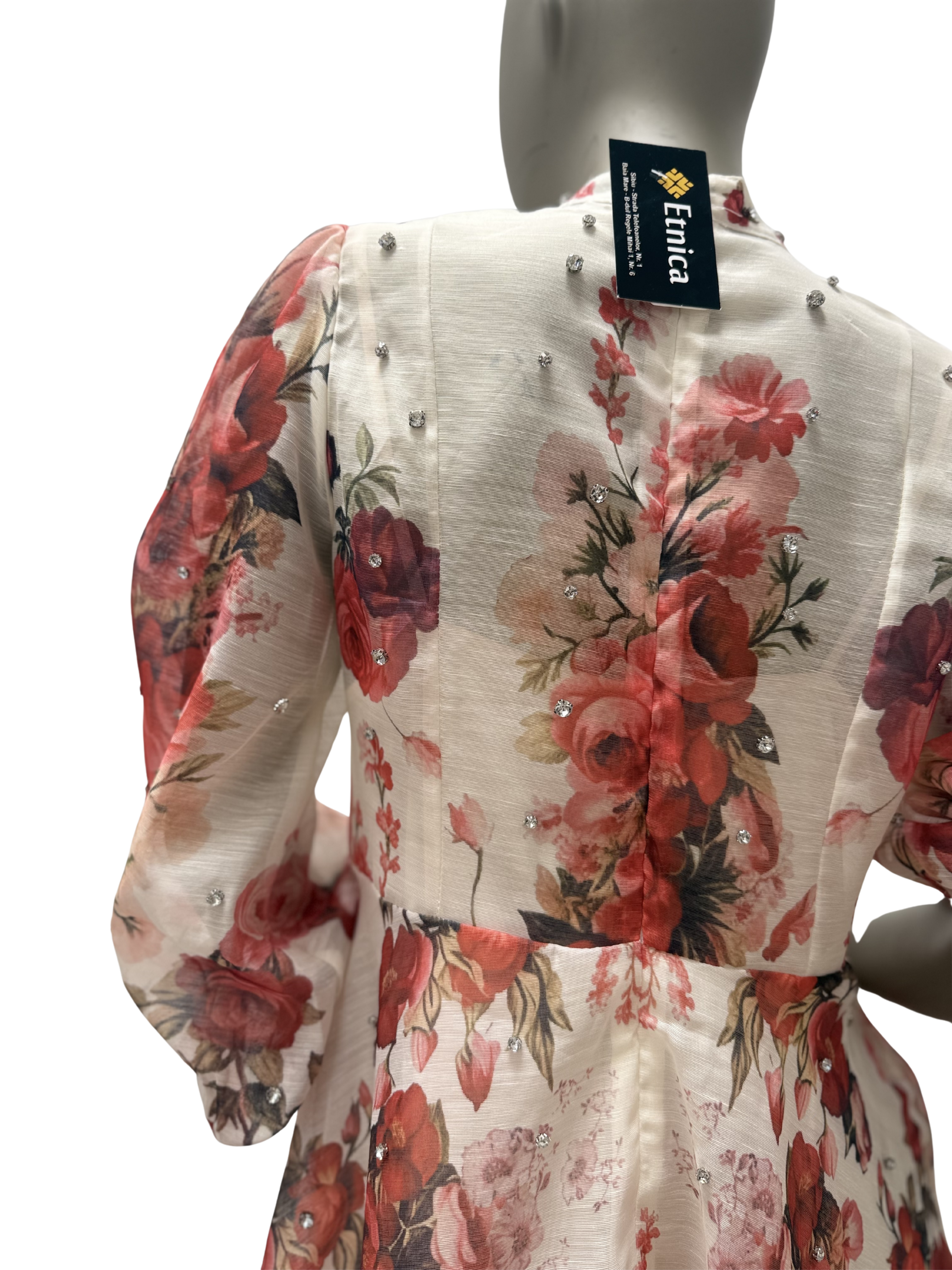 Rochie Crimson Bloom