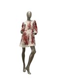 Rochie Crimson Bloom