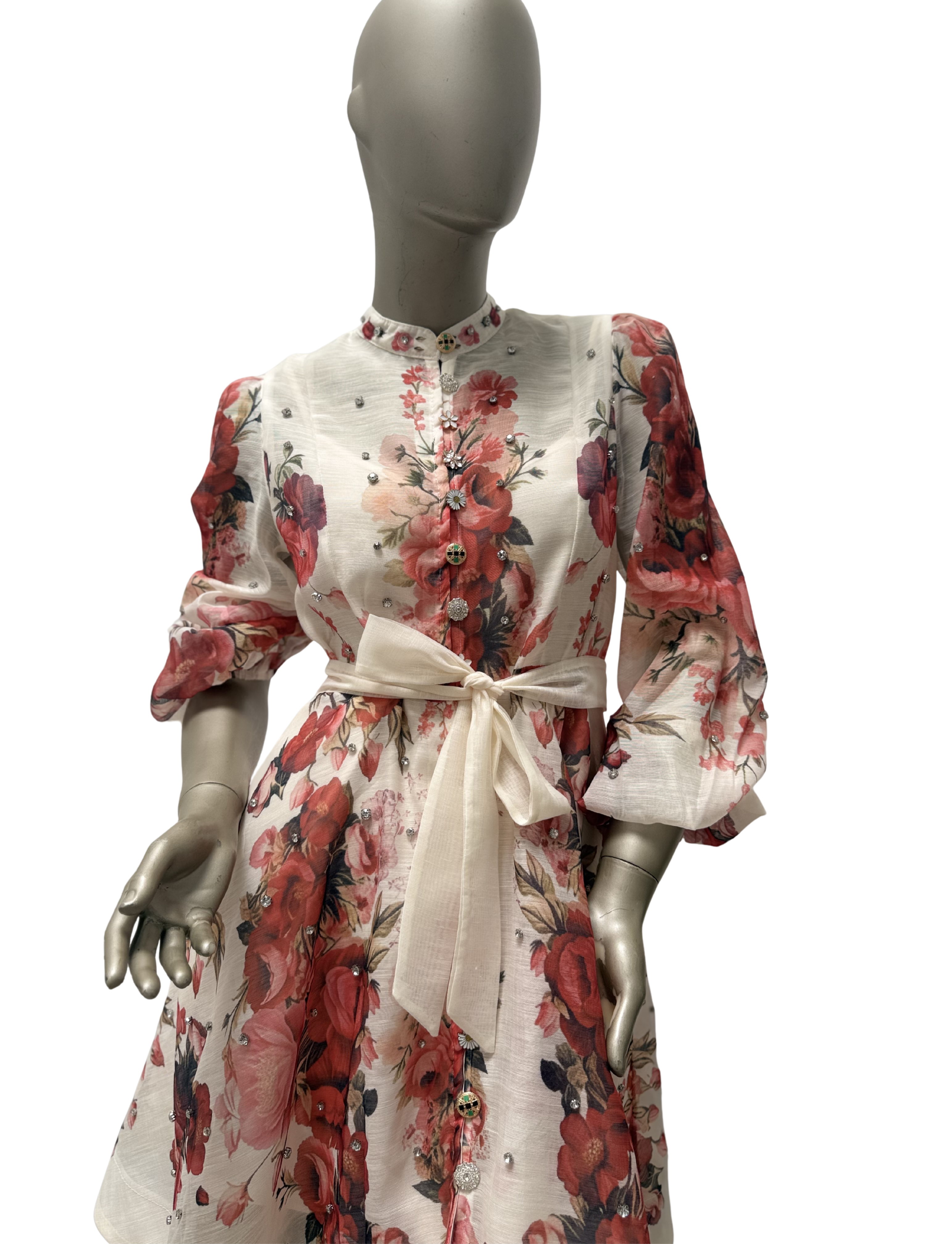 Rochie Crimson Bloom