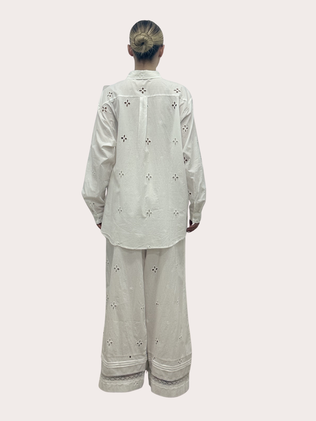 Pantalon cu imprimeu floral