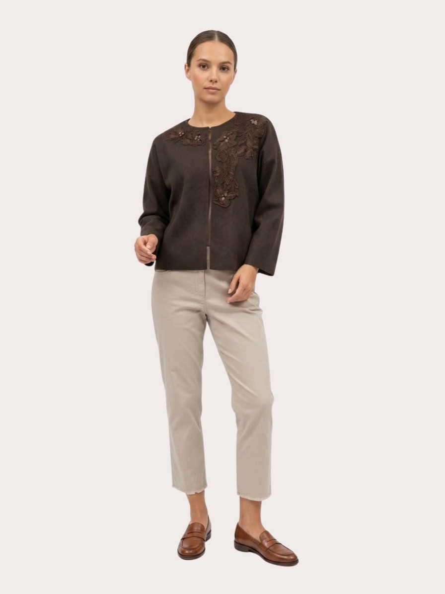 Cardigan cu broderie